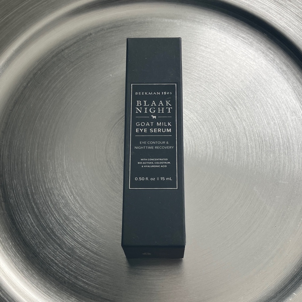 NIB Beekman 1802 Blaak Night Goat Milk Eye Serum - Black